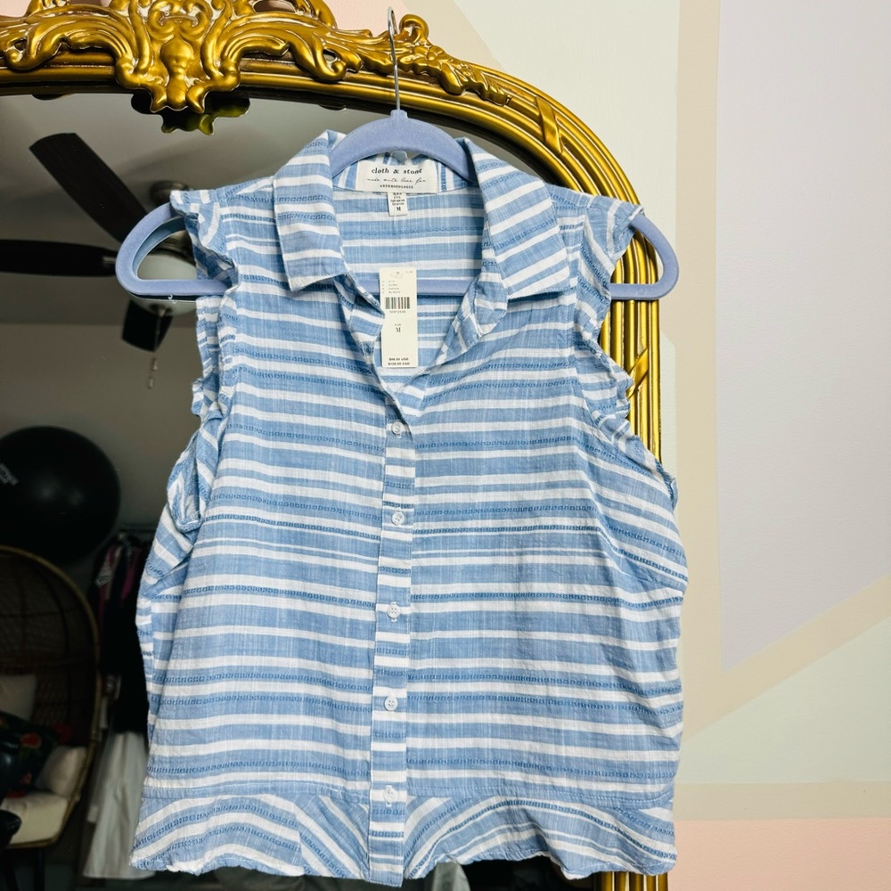 Cloth & stone | ANTHROPOLOGY | striped shirt